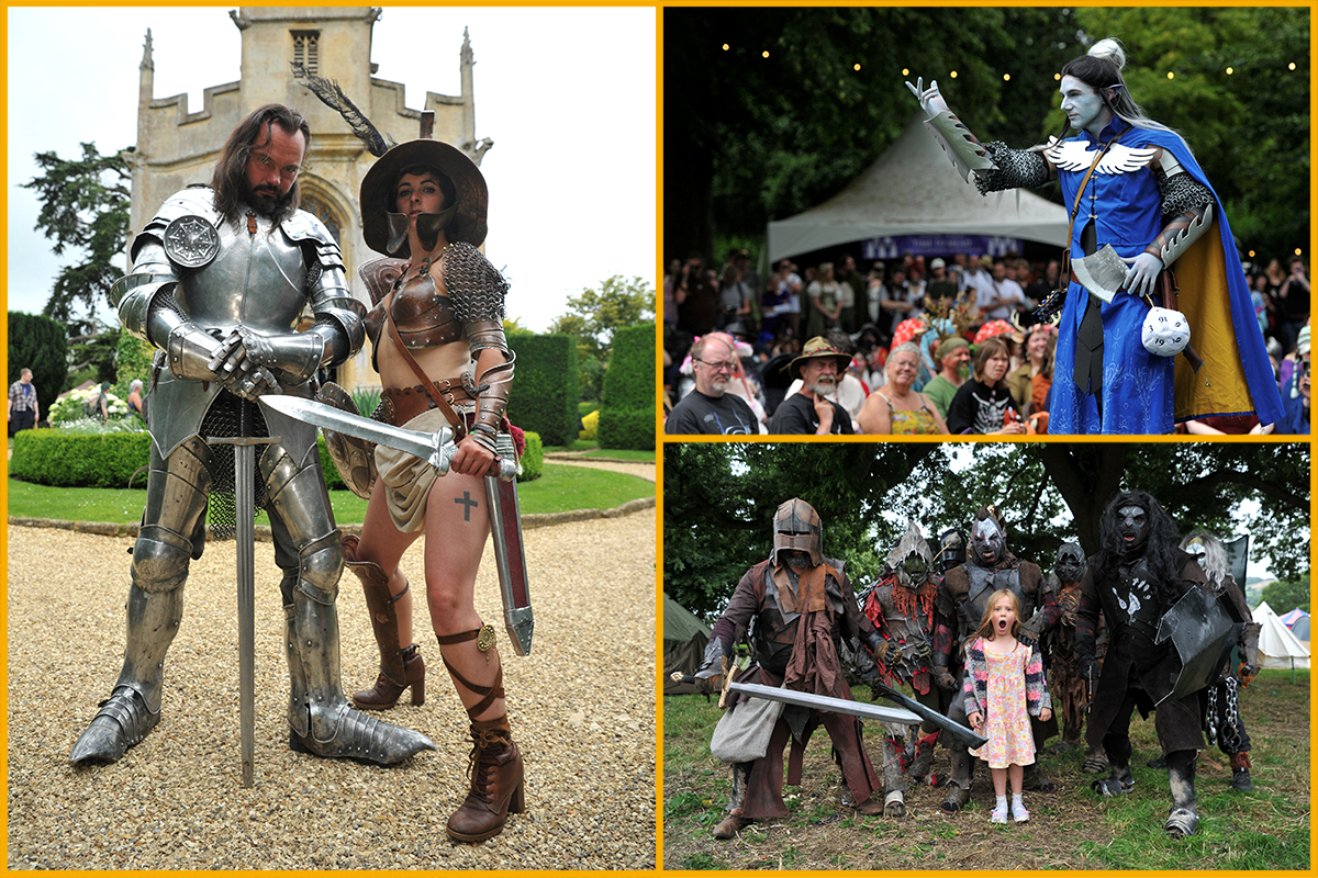 People in costume enjoying Fantasy Forest Festival 2024